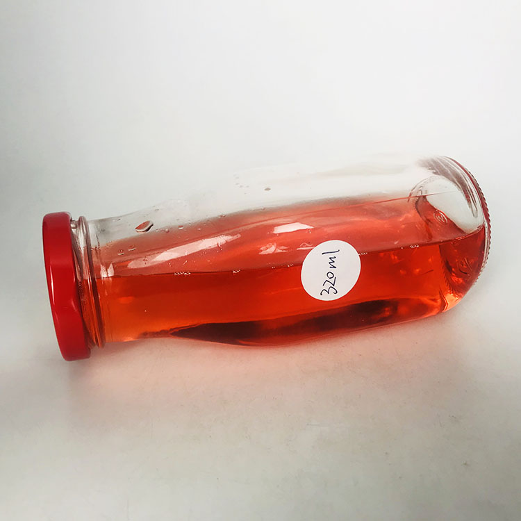 Stocked 300 ml glass milk bottle with 48 mm twist off cap