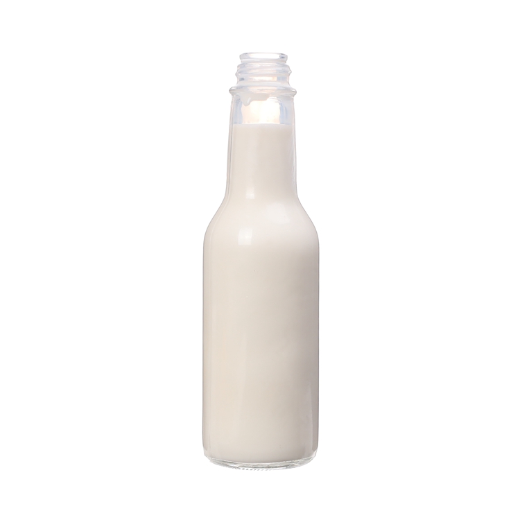 Stocked 5oz round clear 150ml 148ml woozy empty chili sauce vinegar glass bottles with plastic screw cap