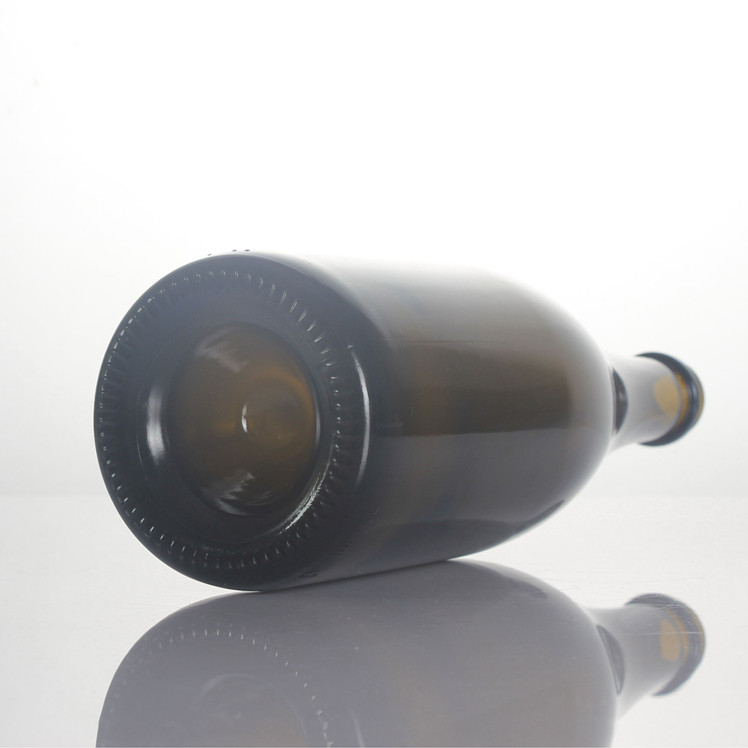 Stocked 75cl detal decoration antique green transparent 16bar wine beer sparkling juice 750ml champagne bottle