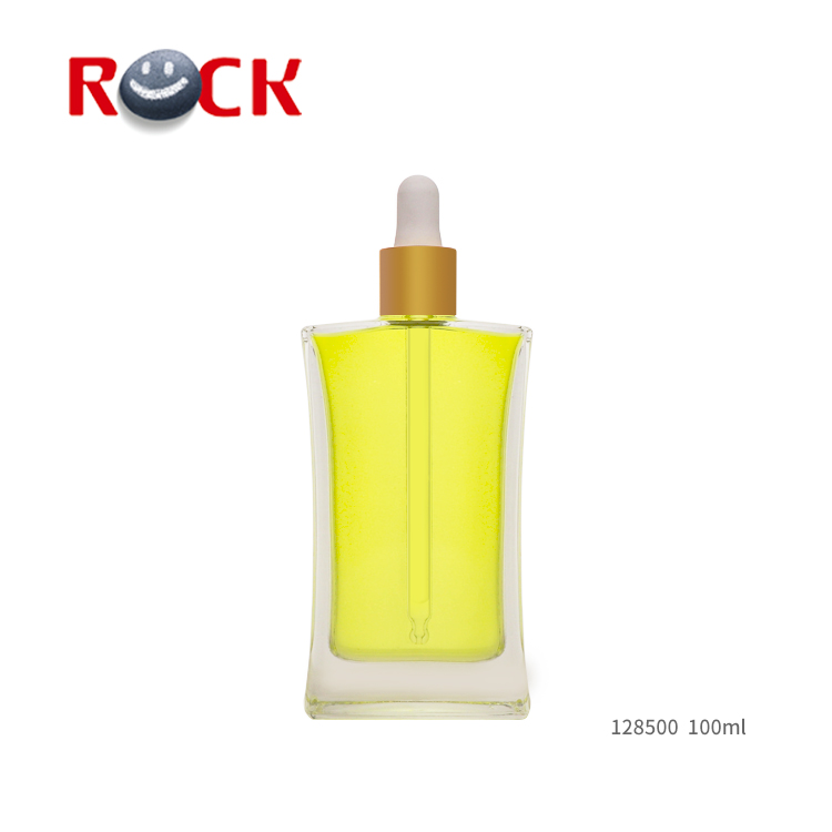 Stocked Glass pipette dropper bottle 100ml for Skin care body hair oil use