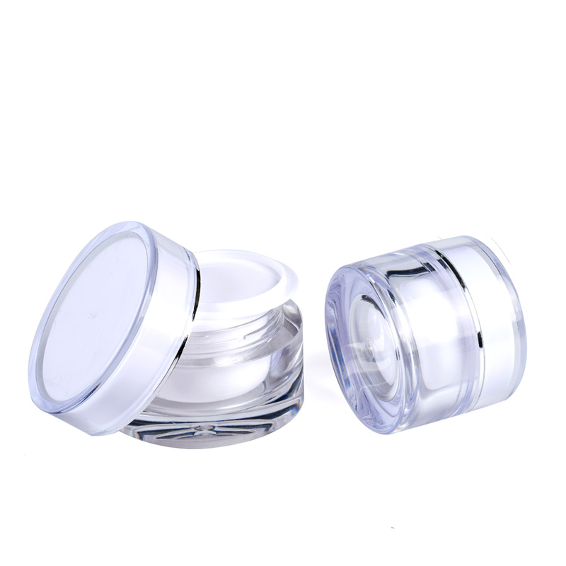Stocks 5G 10G 15G 20G 30G 50G plastic acrylic cream jar with logo customized