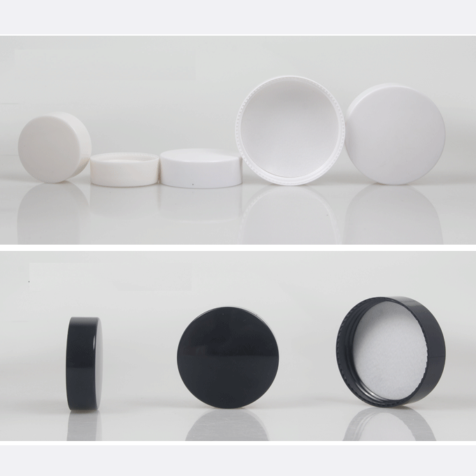 Stocks 5g 10g 20g 30g 50g frosted glass cream jar black white silver lid