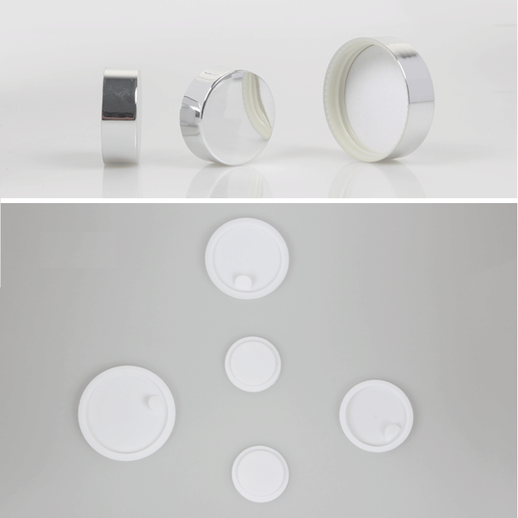 Stocks 5g 10g 20g 30g 50g frosted glass cream jar black white silver lid