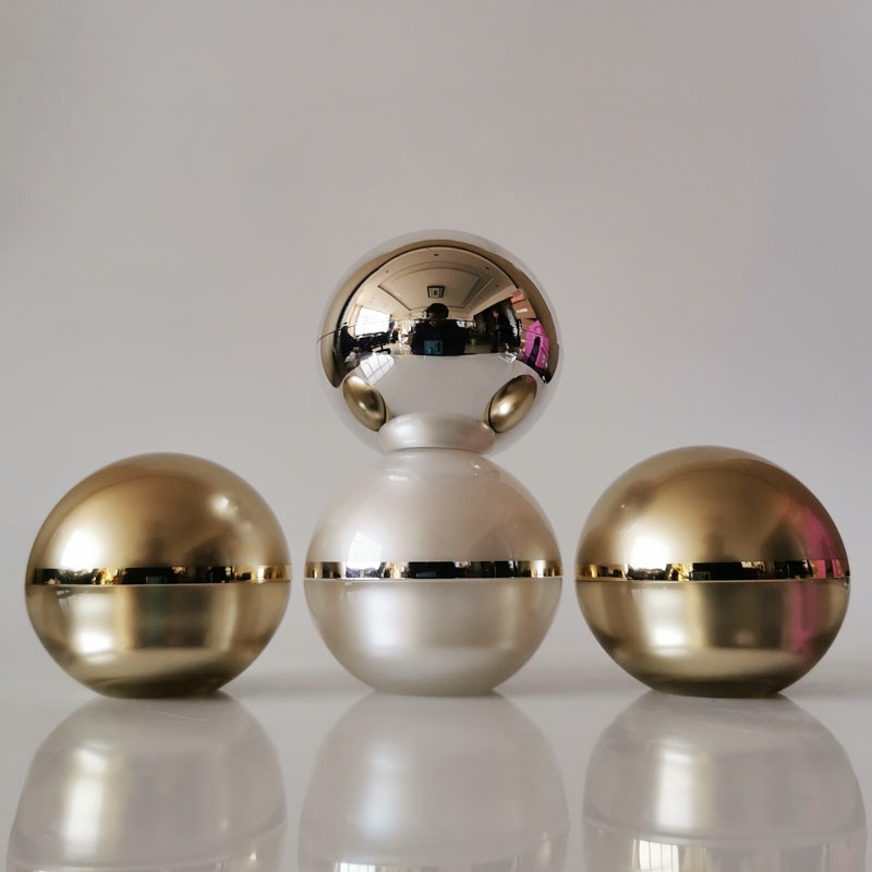 Stocks ball shape jar new acrylic cosmetic cream jar 30ml custom logo