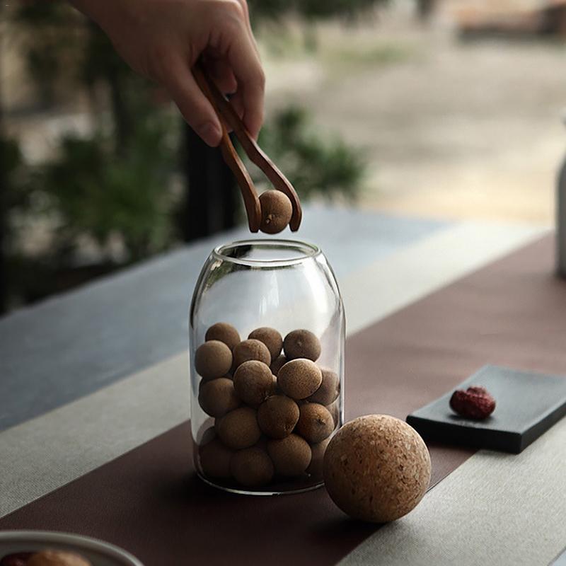 Storage Bottle Glass Cork Sealed Can Storage Tank Grains Jar Creative Cork Tea Containers Kitchen Storage