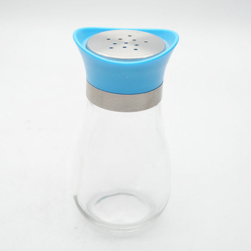 Storage Container 120 ml Cylindrical Glass Jar Salt Pepper Herb Flavoring Spice Bottle Spice Jar