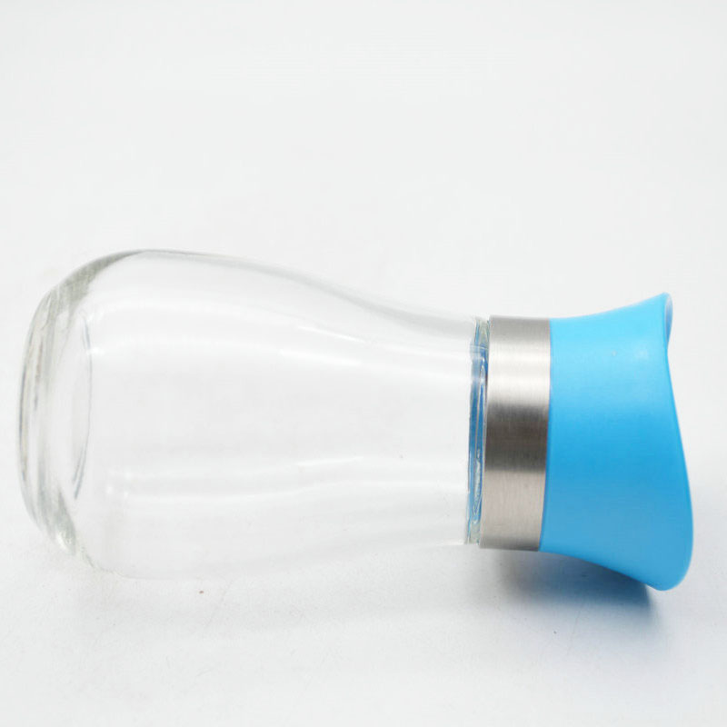Storage Container 120 ml Cylindrical Glass Jar Salt Pepper Herb Flavoring Spice Bottle Spice Jar