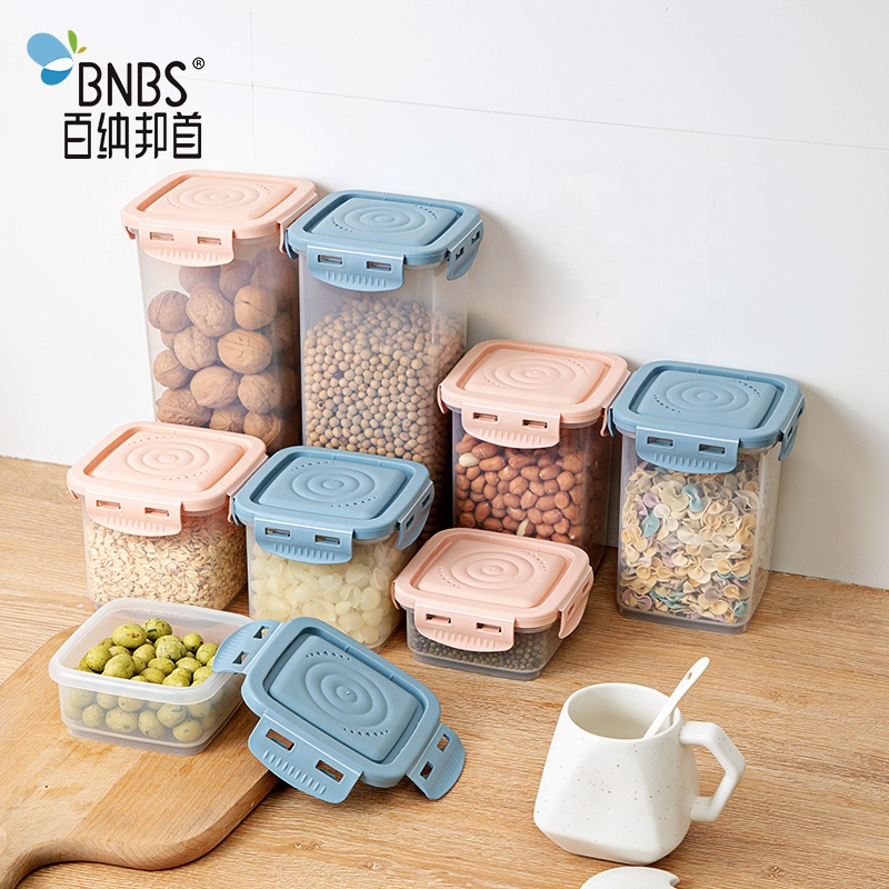 Storage Food Containers with Lids Tall Air Tight Pantry & Kitchen Clear Storage Box Airtight Plastic 2021 Year Newest 4 Sizes