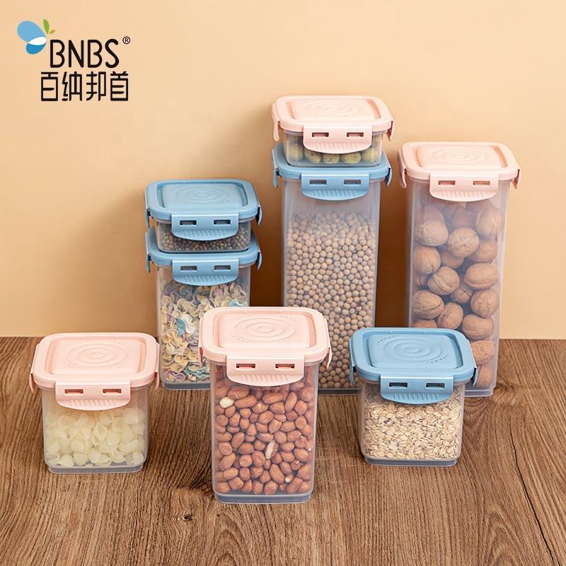 Storage Food Containers with Lids Tall Air Tight Pantry & Kitchen Clear Storage Box Airtight Plastic 2021 Year Newest 4 Sizes