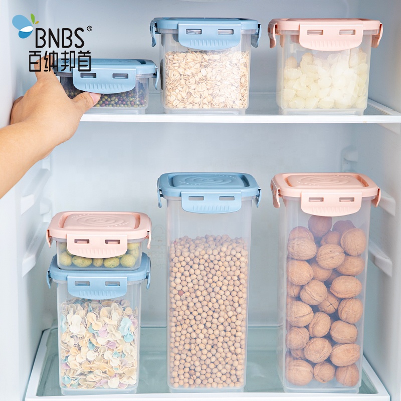 Storage Food Containers with Lids Tall Air Tight Pantry & Kitchen Clear Storage Box Airtight Plastic 2021 Year Newest 4 Sizes