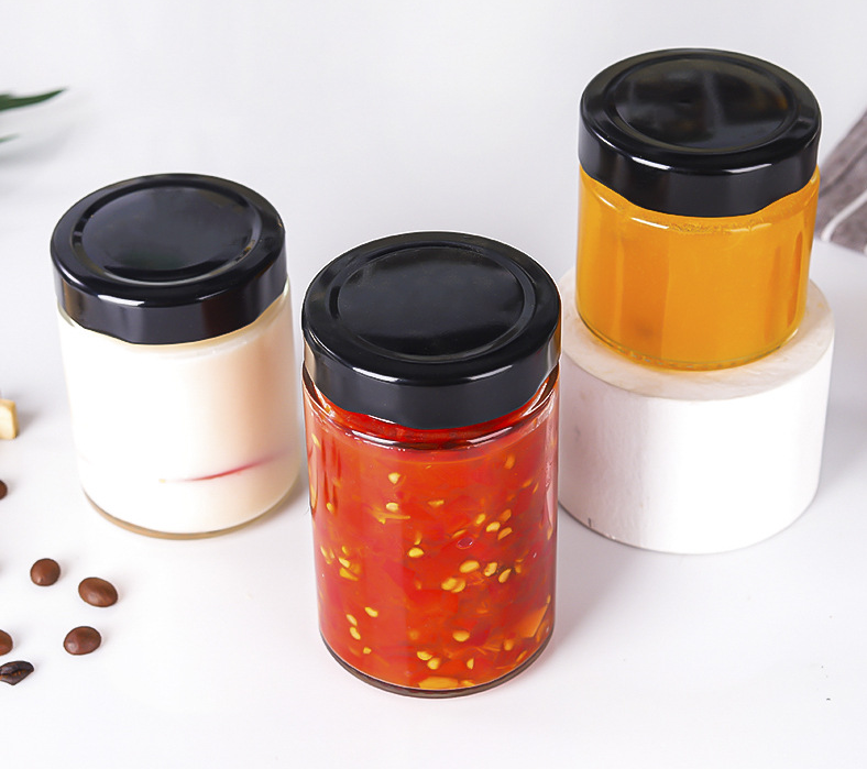 Storage Food Jar with Lid Wholesale 1oz 2oz 3oz 4oz Glass Eco-friendly Storage Bottles & Jars No Cover 101-200ml
