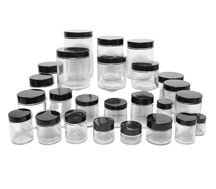 Storage Food Jar with Lid Wholesale 1oz 2oz 3oz 4oz Glass Eco-friendly Storage Bottles & Jars No Cover 101-200ml