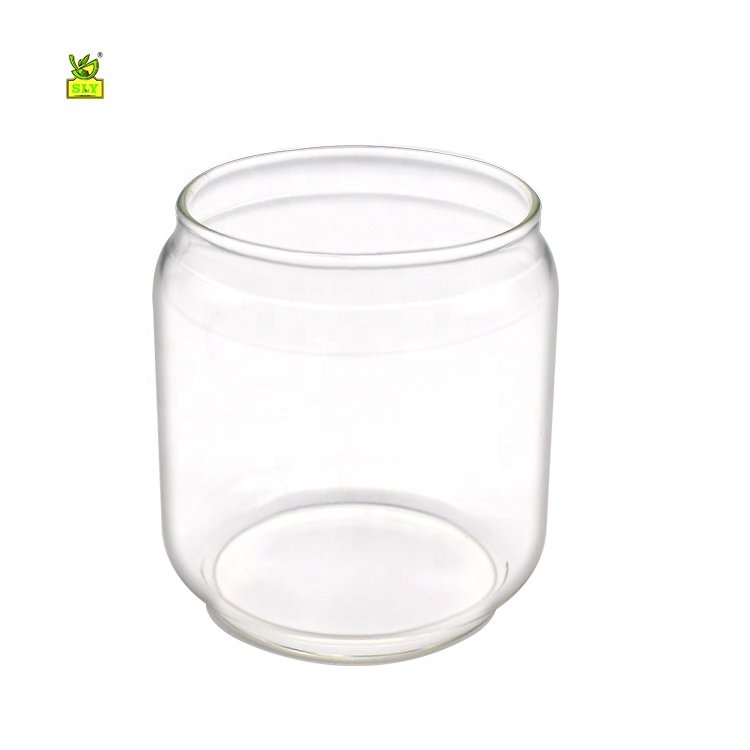 Storage Jars Set with Acacia Lids Made of Borosilicate Glass, Stackable and Airtight, storage jars glass