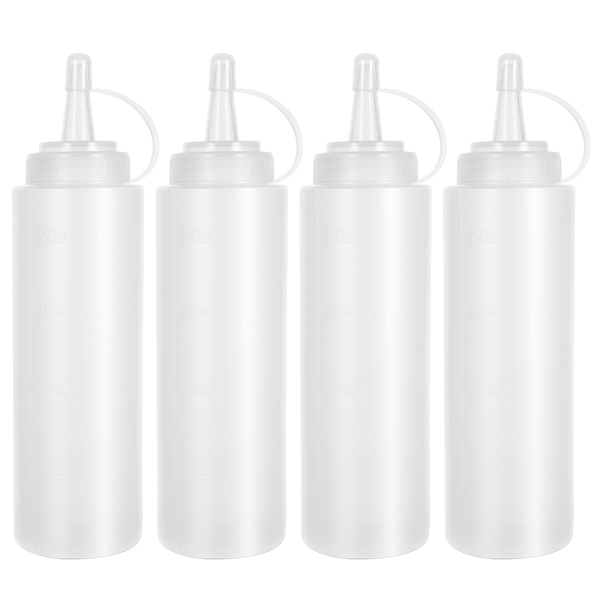 Storage Squeeze Squirt Condiment Bottles With Cap Lids Salad Sauce Dispenser Bottles Olive Oil Gravy Boats Ketchup Cruet Storage