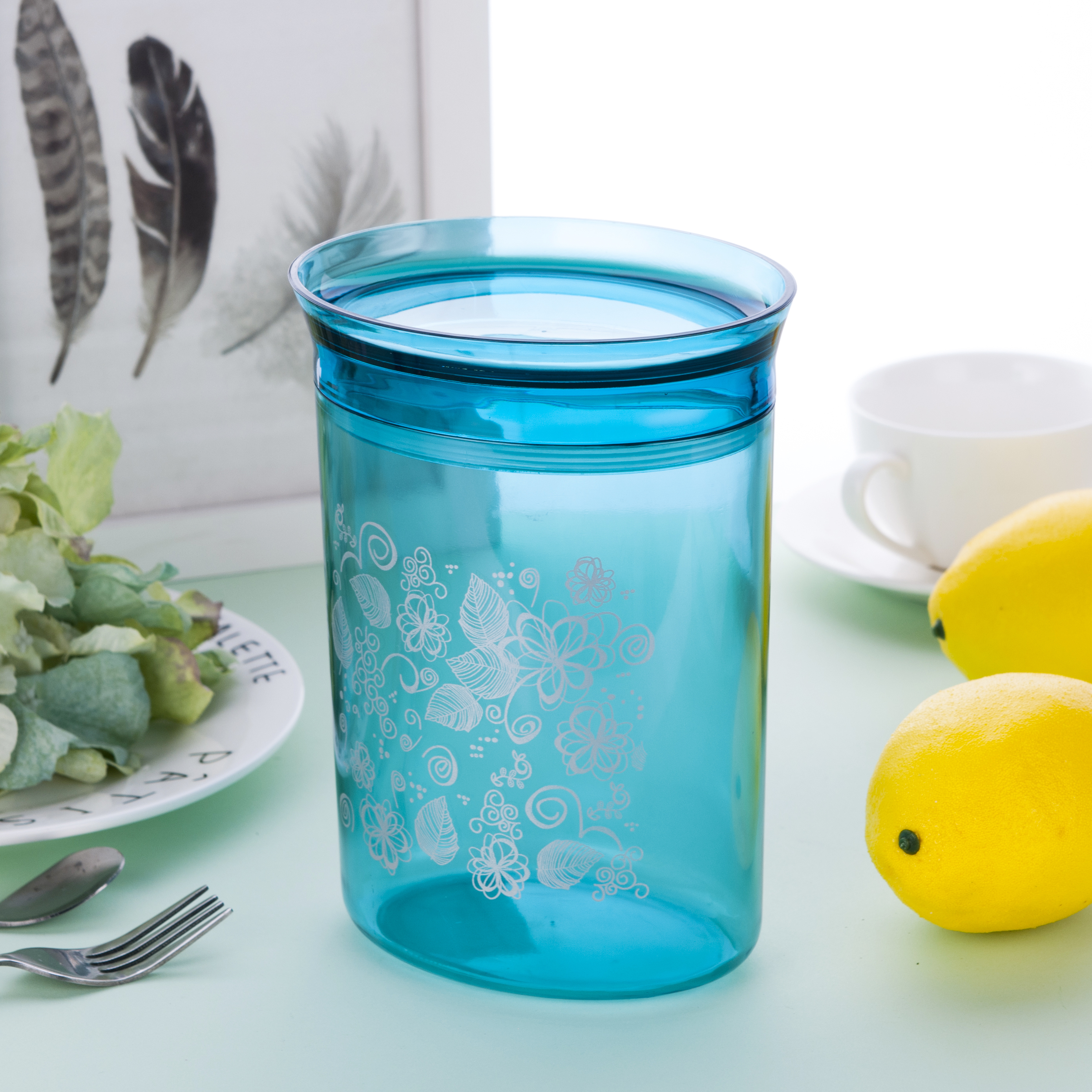 Storage containers with LIDS - rectangular plastic containers - plastic cans with LIDS and labels - BPA free plastic can