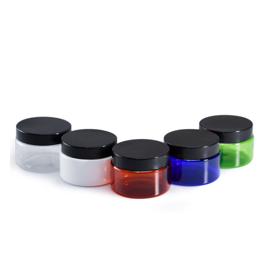 Storage food grade container round pet plastic jars 80 100 120 150 200 250 gram container