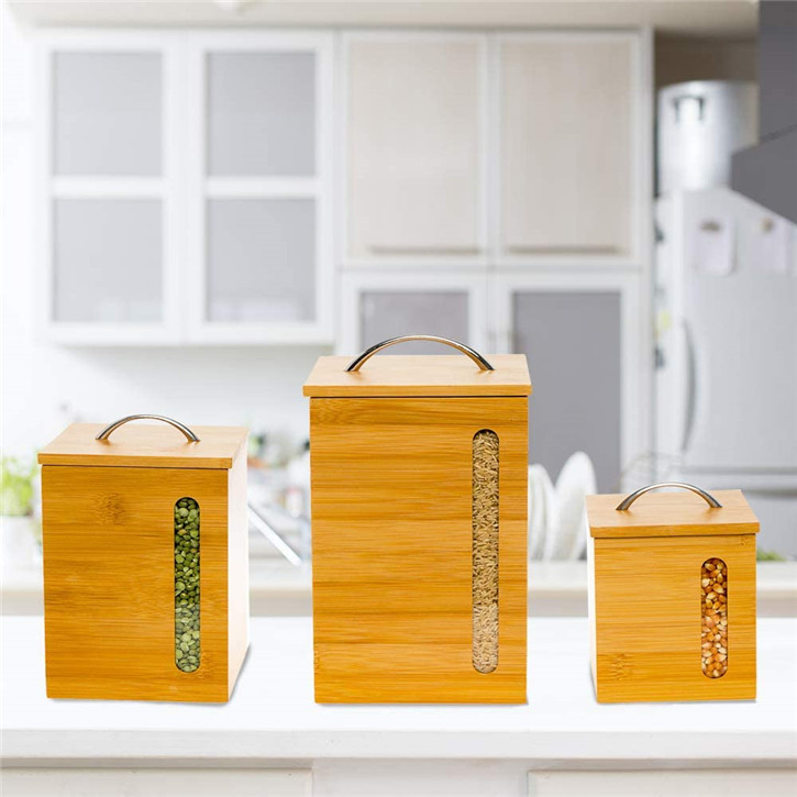 Storage holder bamboo deodorant exclusive kitchen jar containers wholesale