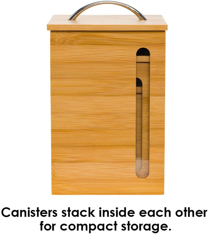 Storage holder bamboo deodorant exclusive kitchen jar containers wholesale
