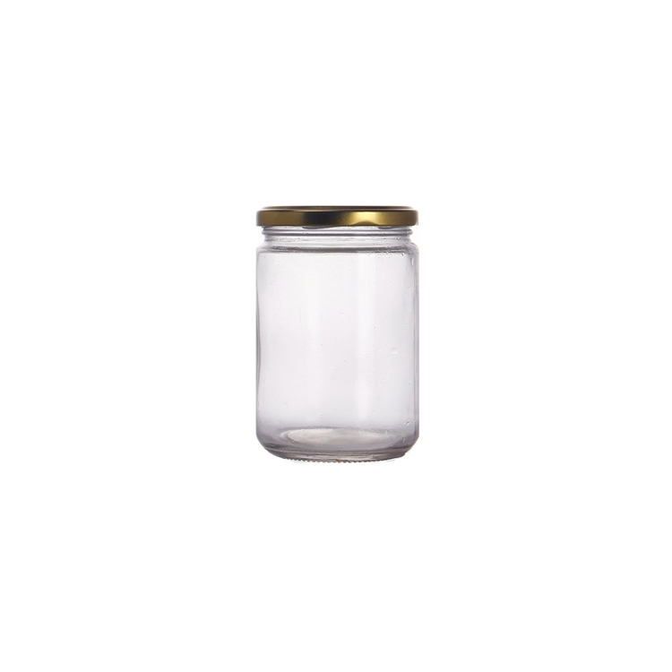 Storage jar 450ml 240ml 150ml Food glass jar container for packaging honey jelly with deep metal lid