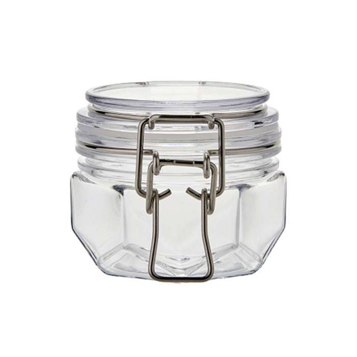 Storage pot plastic jar for plant with cork lid for garden