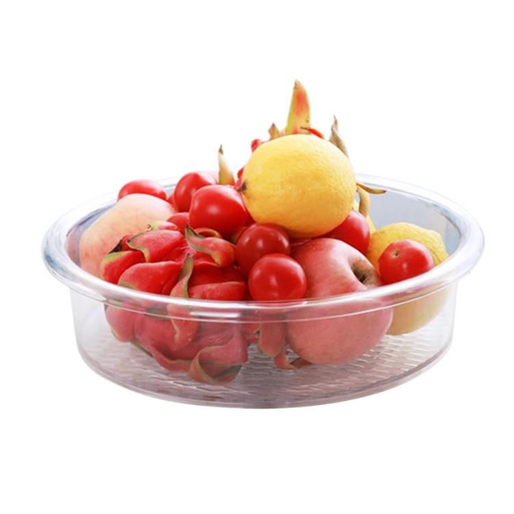 Storage tray multifunctional kitchen refrigerator fragrant round plastic transparent rotating tissue storage container material