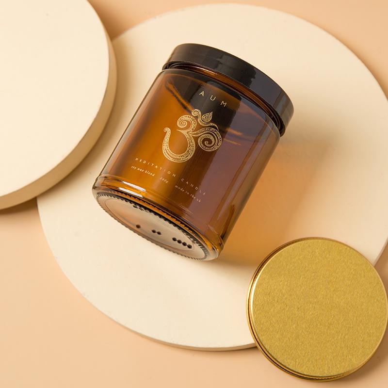 Straight Side Storage Bottles Sealed Clear 4oz 9oz Mason Food Jar Amber 8oz Glass Jar For Candle making