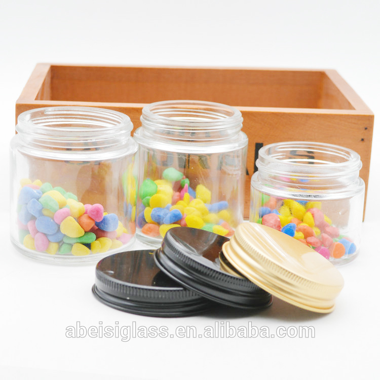 Straight Sided Glass Jars for Cosmetic and candles