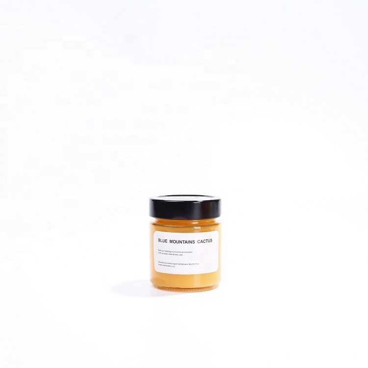 Straight Sided Preserves Glass Jar For Honey Jam With Deep Metal Lug Cap