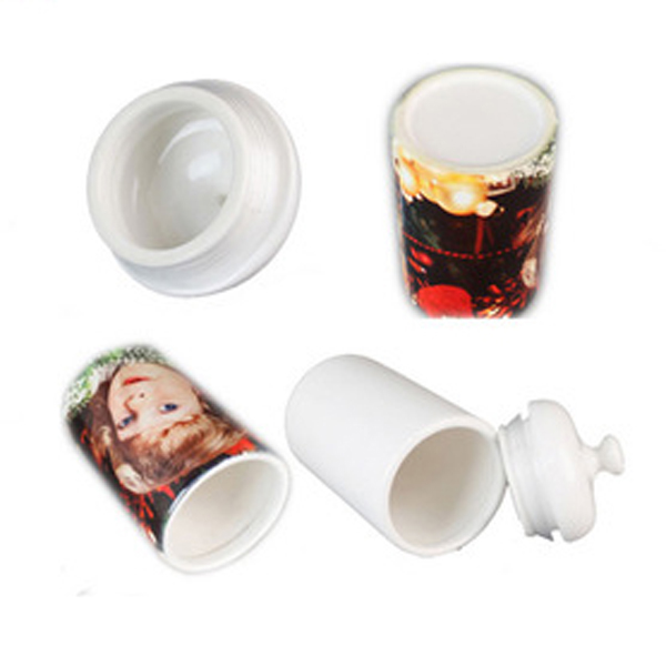 Sublimation Ceramic Seal Pot printing size: 27.4*13.1cm