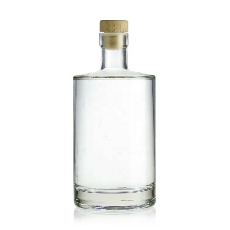 Super Flint Clear Empty Vodka Gin Brandy Whisky Tequila Rum glass bottle for liquor 750 ml