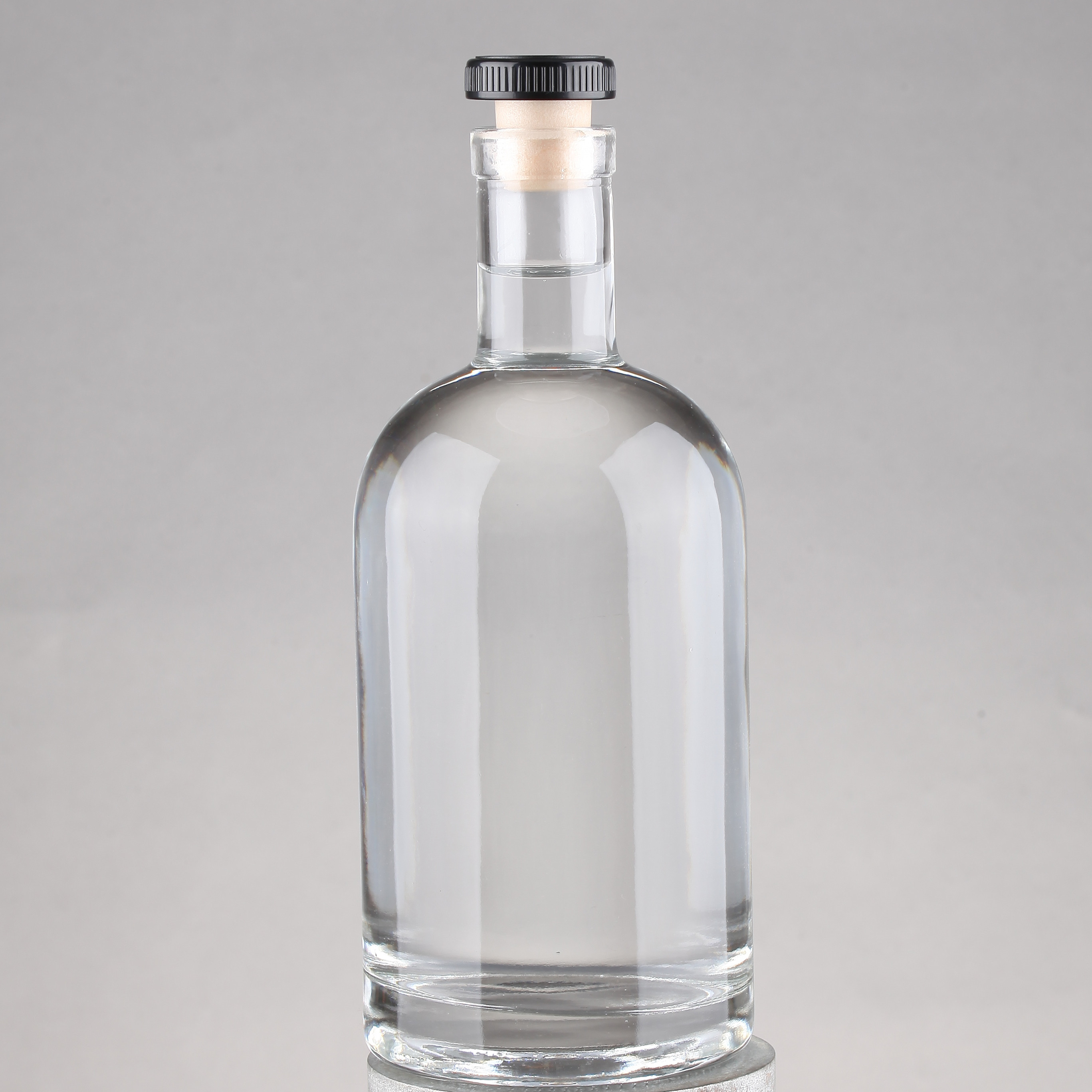 Super Flint Glass Botella de vidrio 500ml 700ml 750ml Empty Rum Clear Liquor glass bottle designer Size