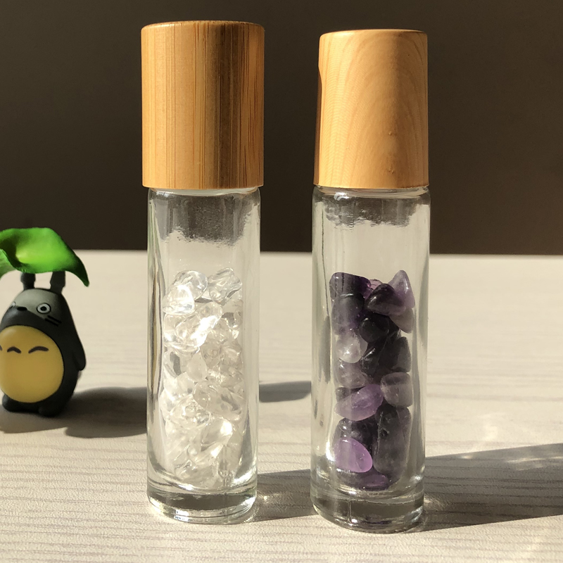 Super promotion glass essential oil roller 5ml 10ml clear roll on bottles free shipping