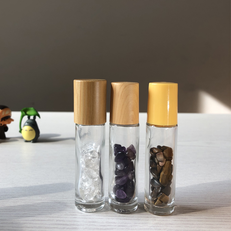 Super promotion glass essential oil roller 5ml 10ml clear roll on bottles free shipping