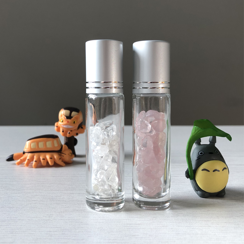 Super promotion glass essential oil roller 5ml 10ml clear roll on bottles free shipping