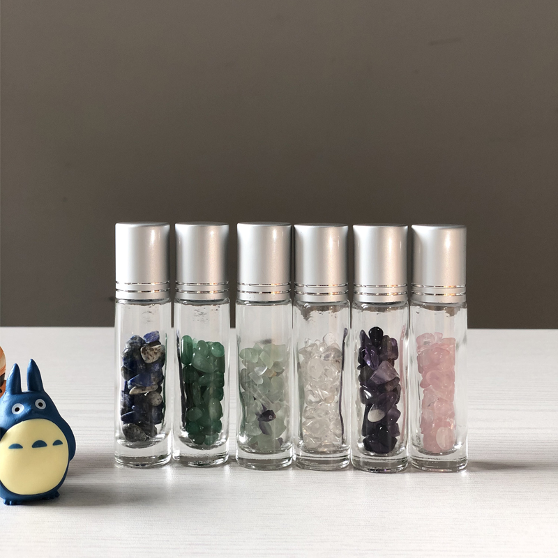Super promotion glass essential oil roller 5ml 10ml clear roll on bottles free shipping