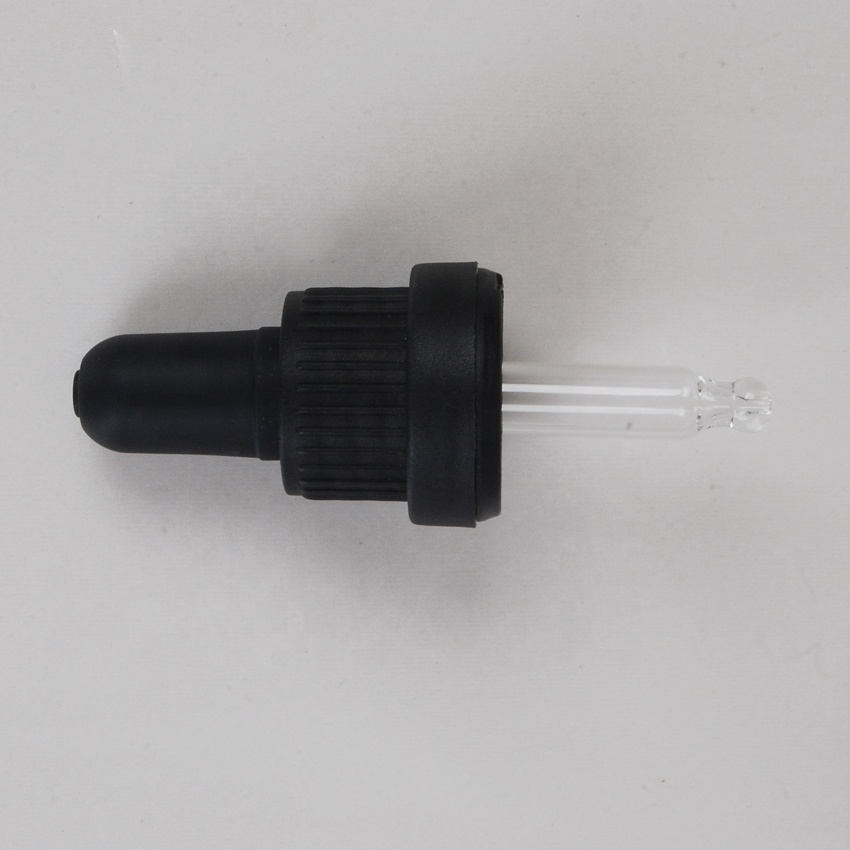 Super quality Anti UV uv proof solid black glass bottle with tamper evident dropper cap