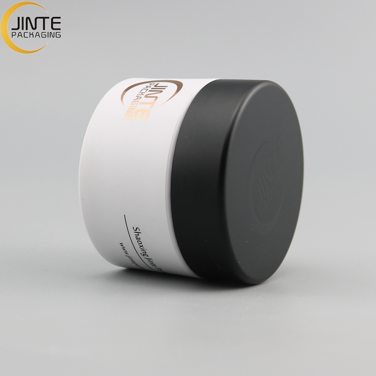 Superably Popular Plastic Container Packaging Black White Jars Custom 2oz 8oz Lip Scrub Jars