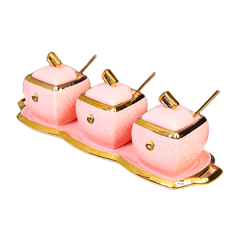 Superb Craftsmanship High Quality Angled Pots Kitchen Seasoning Box Spice Jar