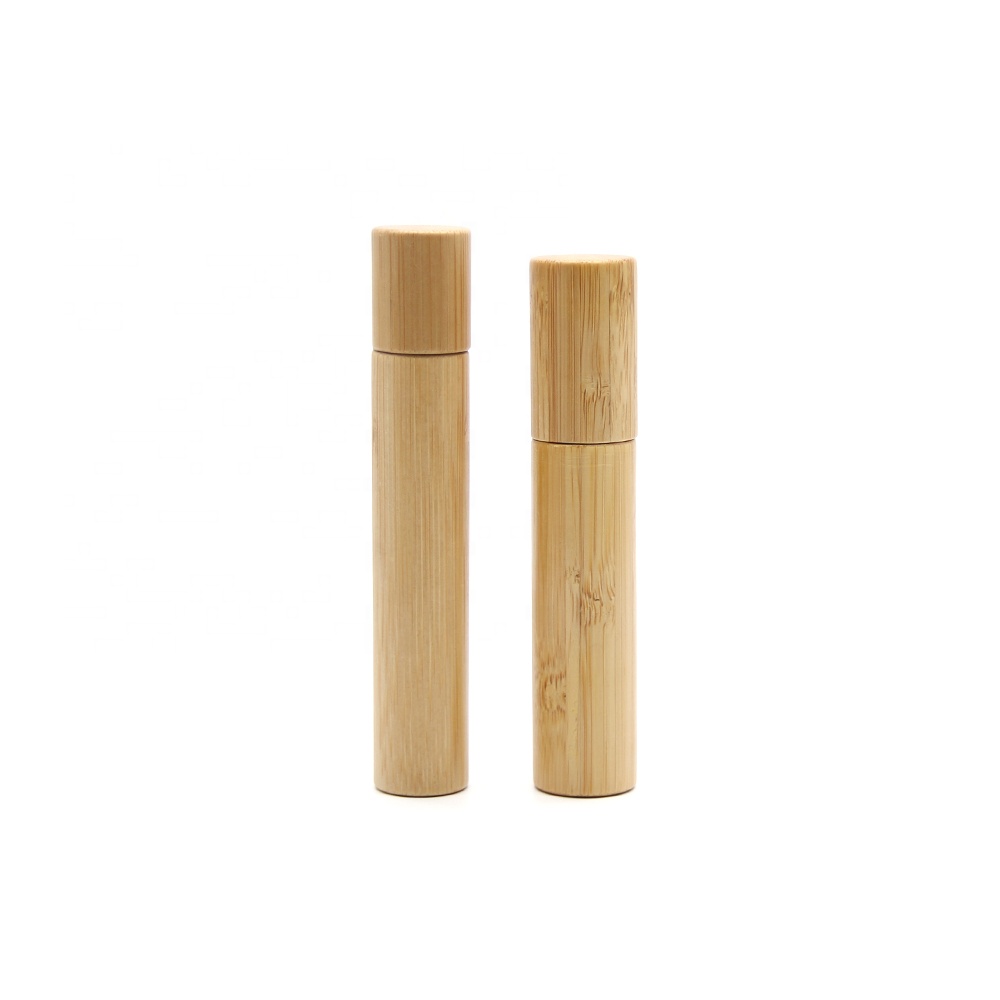 Superb beautiful design chinese bamboo bottle spray black bottle with bamboo spray