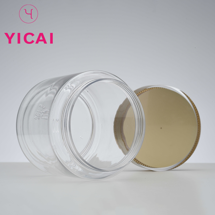 Superior Quality 250ml Empty Round Shape Screw Cap Cosmetic PETG Jar