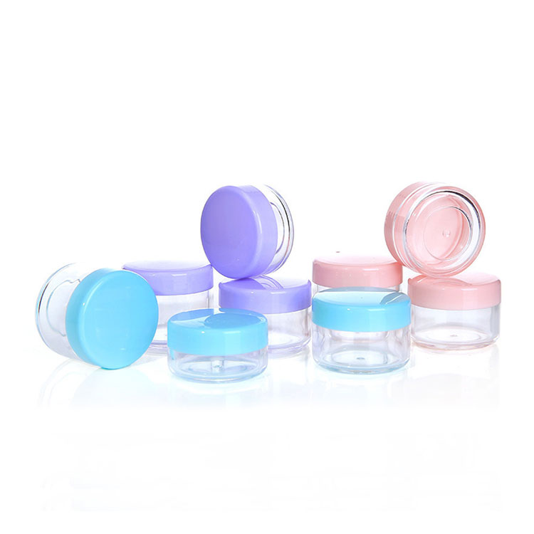 Superior Quality Color 3g 5g 15g PS Plastic Jar With Lids Eye Cream Nail Art Cosmetic Plastic Jar