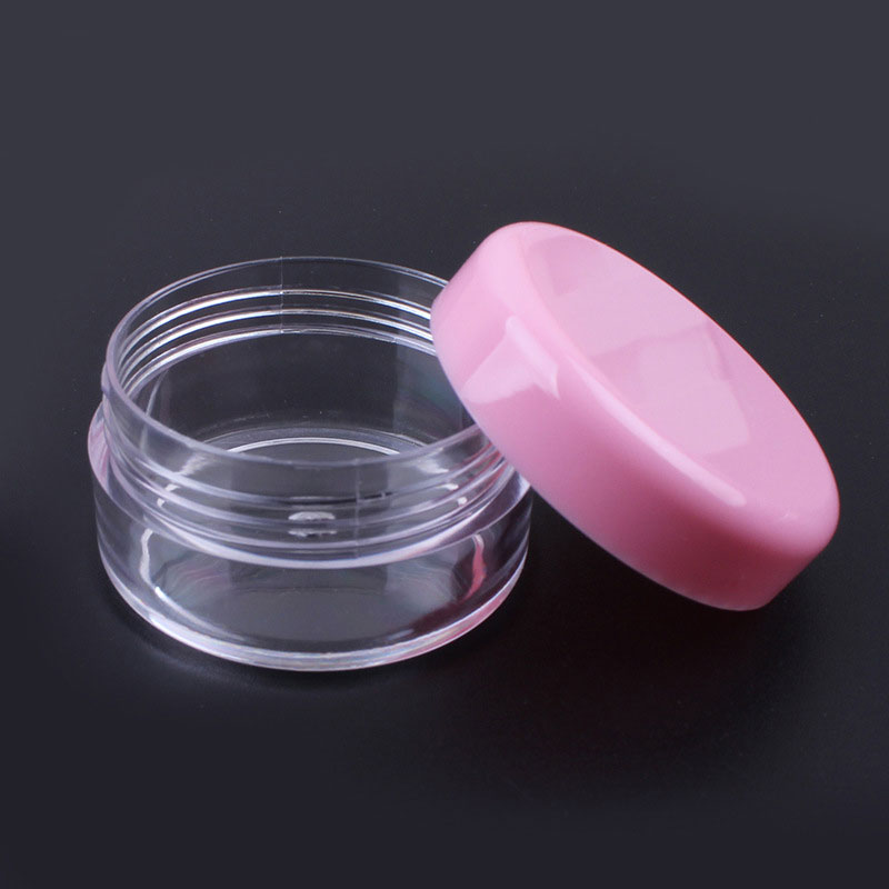 Superior Quality Color 3g 5g 15g PS Plastic Jar With Lids Eye Cream Nail Art Cosmetic Plastic Jar