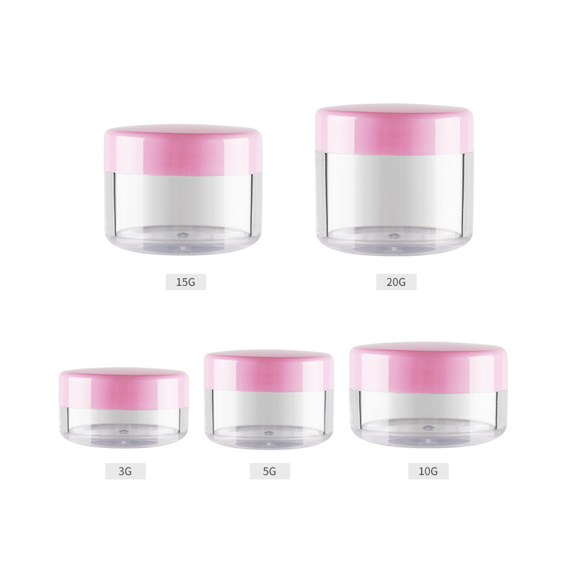 Superior Quality Color 3g 5g 15g PS Plastic Jar With Lids Eye Cream Nail Art Cosmetic Plastic Jar