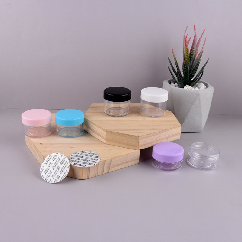 Superior Quality Color 3g 5g 15g PS Plastic Jar With Lids Eye Cream Nail Art Cosmetic Plastic Jar