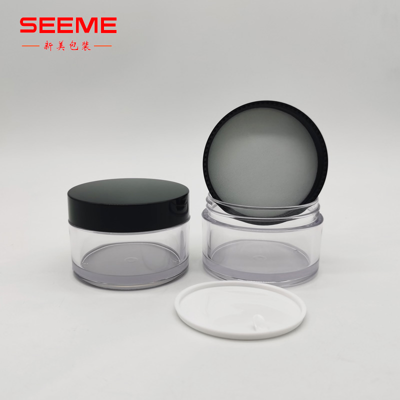 Superior Quality Luxury Packaging 100g Round Plastic Cosmetic PS Jars