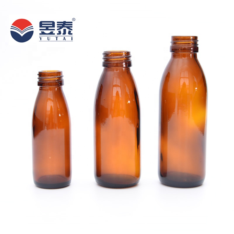 Superior Quality Screw Cap Amber Beverage Glass Bottle