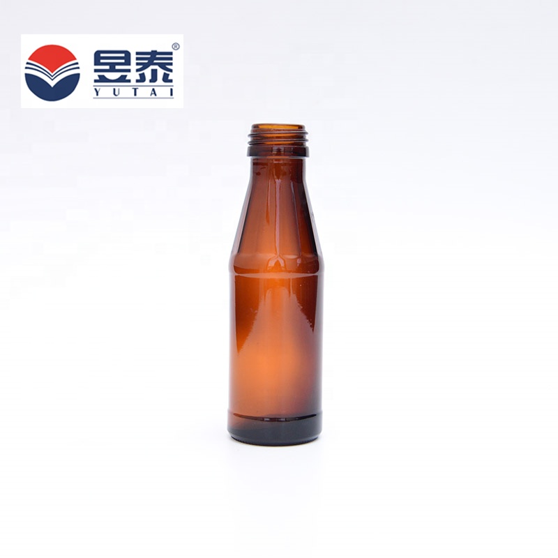 Superior Quality Screw Cap Amber Beverage Glass Bottle