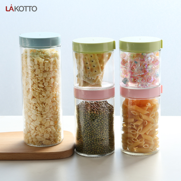 Supplier Wide Mouth Round Airtight Kitchen Pasta Food Spice Glass Storage Jar and Containers with PP Lid