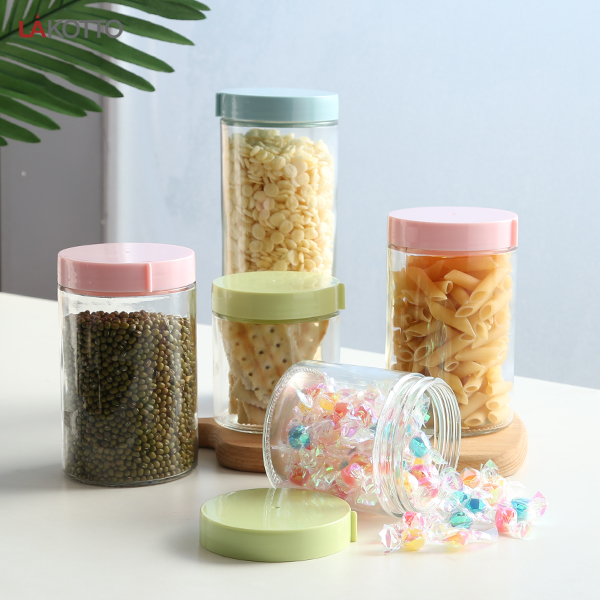 Supplier Wide Mouth Round Airtight Kitchen Pasta Food Spice Glass Storage Jar and Containers with PP Lid