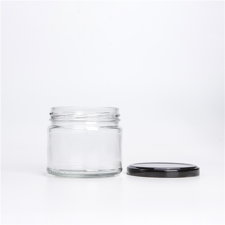 Supplier Wide Mouth Round Borosilicate Airtight Kitchen Tea Pasta Food Spice Glass Storage Jar
